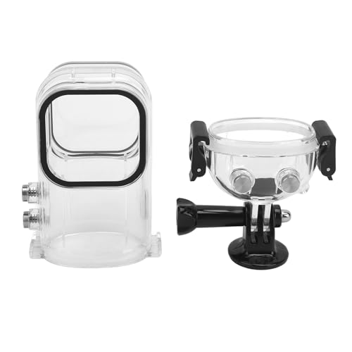 Unsichtbares Tauchgehäusefall für Insta 360 X3, Wasserschutzgehäuse, Schutzhäuser für Unterwasser -Tauchgehäuse PC Shell Photography Muschelhalterung für 360 X3 Action Camera von Asixxsix