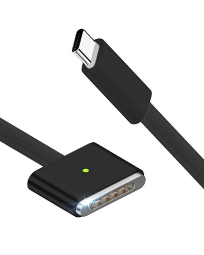 Askoppo 140W USB-C auf magnetisches 3-Kabel, Typ C auf Magnetisches 3-Typ-Ladekabel Kabel Typ C-Stecker für Magnetisches 3 140/100/65WPD-Schnelllade-PVC-Kabel für Tablet(6.6ft) Schwarz /1 Stück von Askoppo