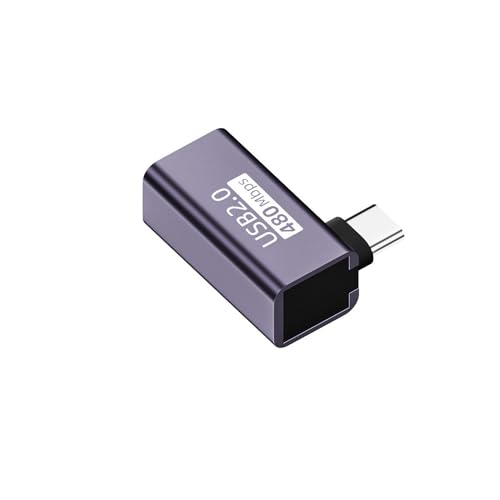 Askoppo Rechtwinkliger USB-C-Stecker auf MIDI-Buchse-Adapter,Typ C auf USB B Druckeradapter für Drucker MIDI E-Piano Synthesizer und mehr Typ-C Gerät/Laptop (1 Stück) von Askoppo