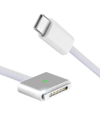 Askoppo USB C auf Magnetisches T-Kabel, Typ C auf Magnetisches T-Typ-Ladekabel Kabel Typ C-Stecker für Magnetisches 3 140/100/65 W PD-Schnelllade-PVC-Kabel für i-OS-Tablet(2m/6.6ft) von Askoppo