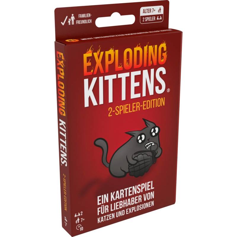 Exploding Kittens - 2-Spieler-Edition, Kartenspiel von Asmodee