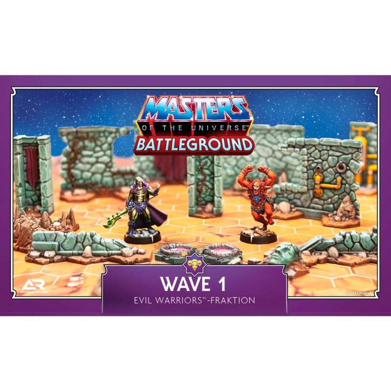Masters of the Universe: Battleground Wave 1 - Evil Warriors-Fraktion, Brettspiel von Asmodee