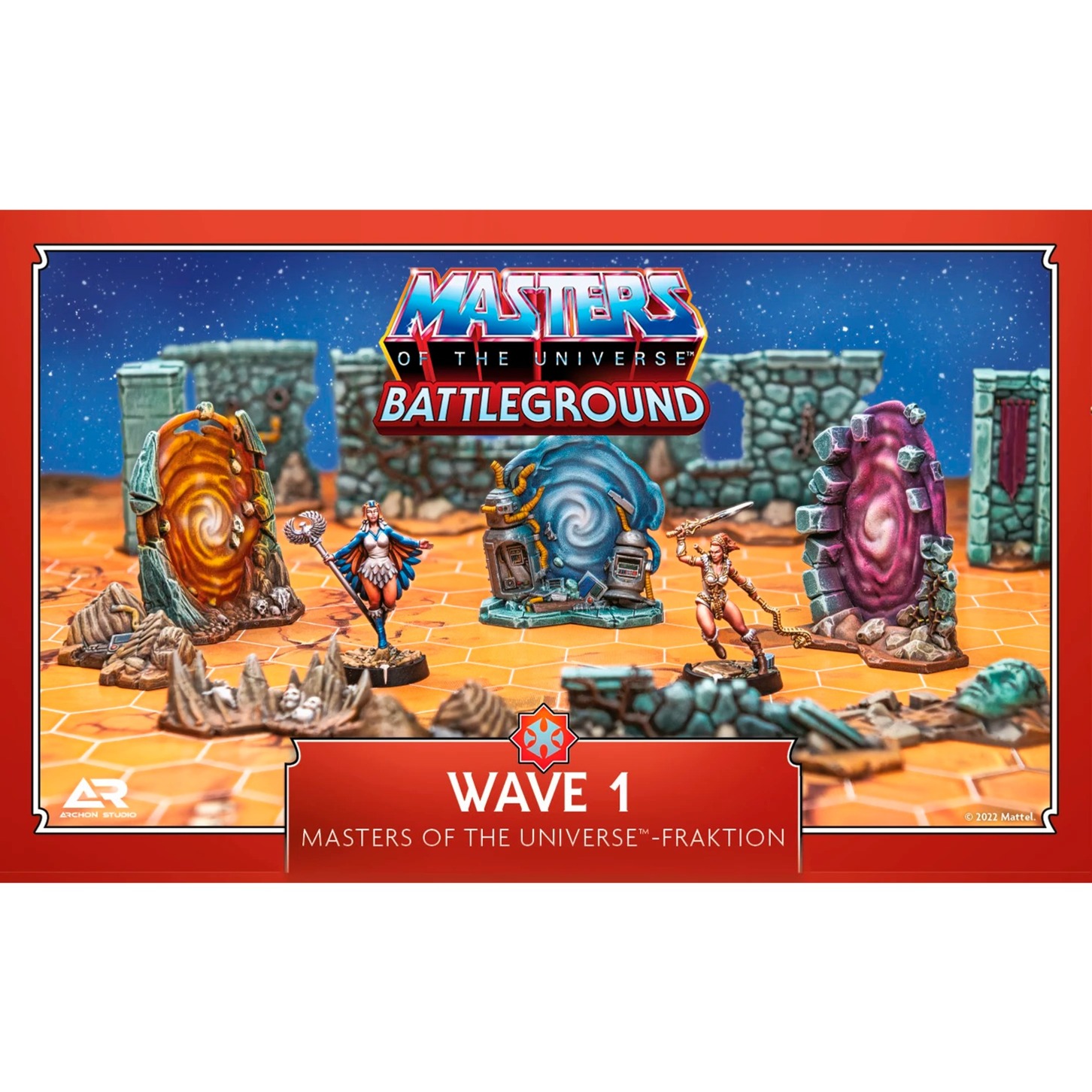Masters of the Universe: Battleground Wave 1 - Master of the Universe-Fraktion, Brettspiel Masters of the Universe: Battleground Wave 1 - Master of the Universe-Fraktion, Brettspiel von Asmodee
