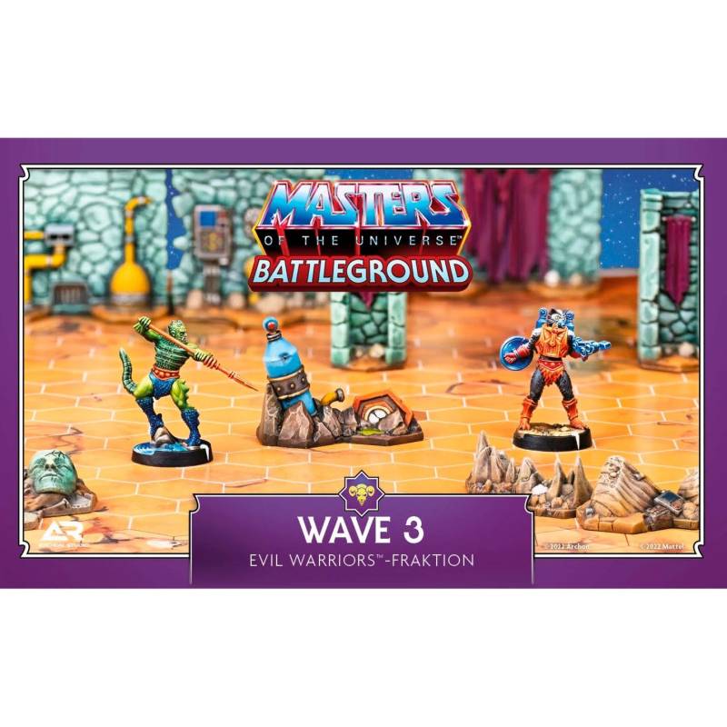 Masters of the Universe: Battleground Wave 3 - Evil Warriors-Fraktion, Brettspiel von Asmodee