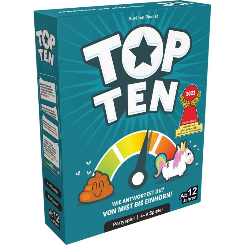 Top Ten, Partyspiel von Asmodee