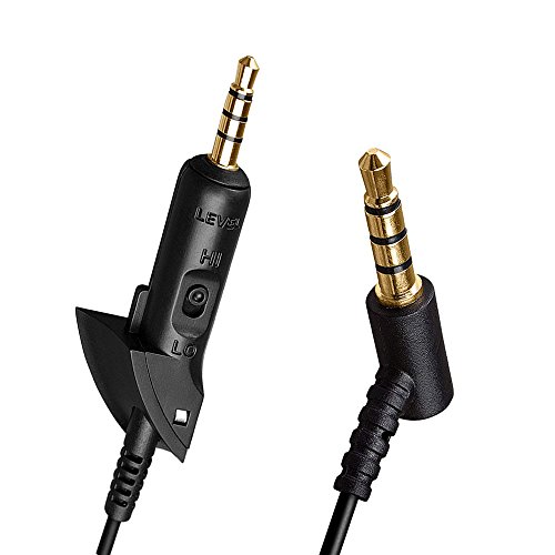 Bose QC15 Kopfhörer Ersatz Kabel Audio Kordel Headset Line Adapter Without Mic schwarz von Asobilor