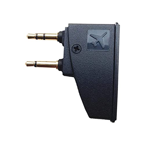 QC15 Flugzeug-Kopfhörer-Adapter, kompatibel mit Bose 700 QuietComfort 2 QC3 QC45 QC35 QC35ii QC15 QC25 QC20 NC700 SoundLink SoundLinkII AE2 AE2i AE2W und weiteren Kopfhörern, vergoldeter von Asobilor