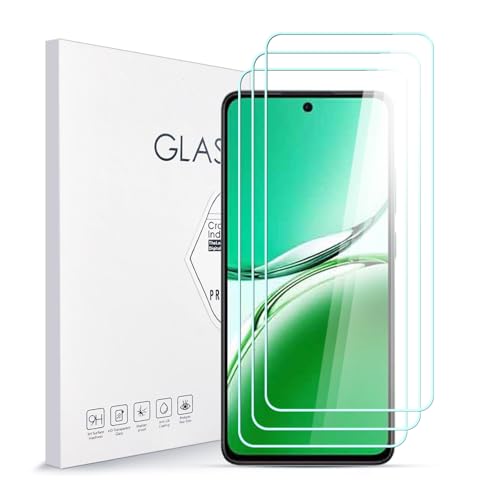 Asoway Stücke Schutzfolie für Oppo RENO12 FS 5G,9H Härte Glas Super Langlebig, Anti-Öl,Schutzfoliefolie Displayschutz Displayschutzfolie für Oppo RENO12 FS 5G 3 Stück von Asoway
