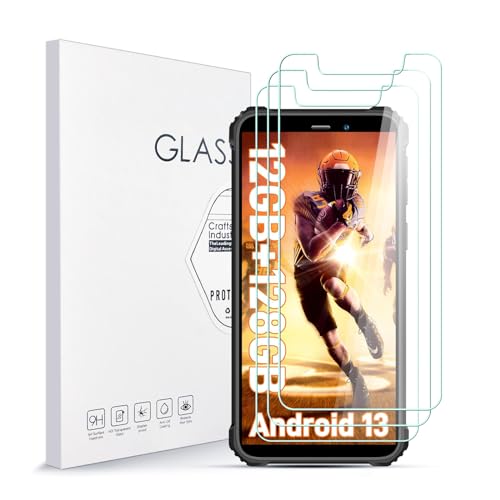 Asoway Stücke Schutzfolie für Oukitel WP32,9H Härte Glas Super Langlebig, Anti-Öl,Schutzfoliefolie Displayschutz Displayschutzfolie für Oukitel WP32 3 Stück von Asoway