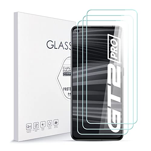 Asoway Stücke Schutzfolie für Realme GT 2 Pro,9H Härte Glas Super Langlebig, Anti-Öl,Schutzfoliefolie Displayschutz Displayschutzfolie für Realme GT 2 Pro 3 Stück von Asoway