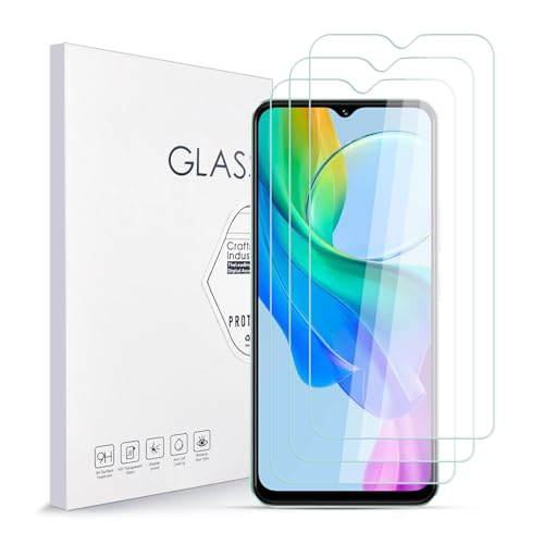 Asoway Stücke Schutzfolie für Vivo Y03,9H Härte Glas Super Langlebig, Anti-Öl,Schutzfoliefolie Displayschutz Displayschutzfolie für Vivo Y03 3 Stück von Asoway