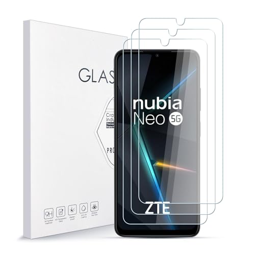 Asoway Stücke Schutzfolie für ZTE Nubia Neo,9H Härte Glas Super Langlebig, Anti-Öl,Schutzfoliefolie Displayschutz Displayschutzfolie für ZTE Nubia Neo 3 Stück von Asoway