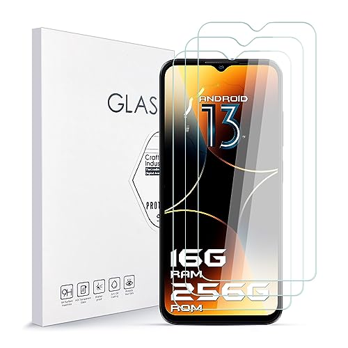 Stücke Schutzfolie für Ulefone Note 16 Pro, 9H Härte Glas Super Langlebig, Anti-Öl, Einfache Installation Schutzfolie Displayschutz Displayschutzfolie für Ulefone Note 16 Pro [3 Stück] von Asoway