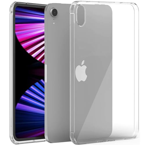 Aspack iPad Mini 6 8.3 Zoll Hülle, Transparentes Dünnes Schlank Silikon Sanft TPU Stoßfest Tablette Computer Hülle Für Apple iPad Mini6 8.3 Zoll 2021, Modelle A2567 / A2568 / A2569 von Aspack