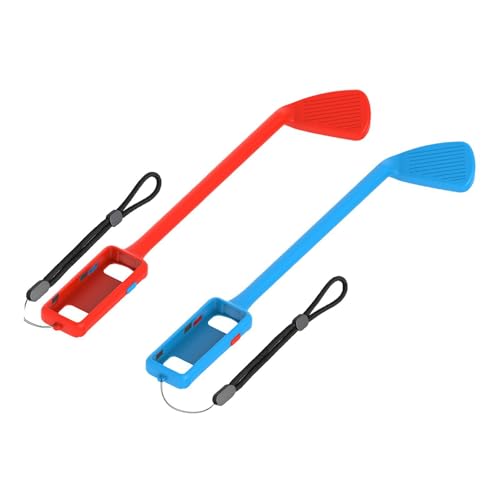 AsrMyjcx 2 Stücke Spiel Golfschläger Golfspiel Handgriff Sportspiel Zubehör Handschlaufe Mini Golfschläger Schalter Golfschläger für Konsole AsrMyjcx 2 Stücke Spiel Golfschläger Golfspiel Handgriff Sportspiel Zubehör Handschlaufe Mini Golfschläger Schalter Golfschläger für Konsole von AsrMyjcx