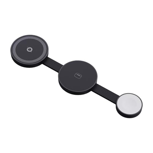 AsrMyjcx 3-in-1-Ladestation, Ladeständer, multifunktional, leicht, Ladestation, Ladestation für Kopfhörer, Büro, Schwarz von AsrMyjcx