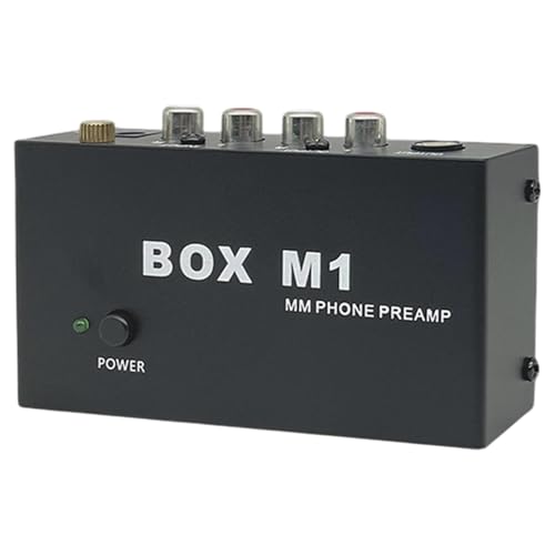 AsrMyjcx Box M1 Phono Preamplifier Vinyl Player Preamp 6,35 mm Kopfhörerausgabe Tragbarer Phonographenvorverstärker für Turntables AsrMyjcx Box M1 Phono Preamplifier Vinyl Player Preamp 6,35 mm Kopfhörerausgabe Tragbarer Phonographenvorverstärker für Turntables von AsrMyjcx