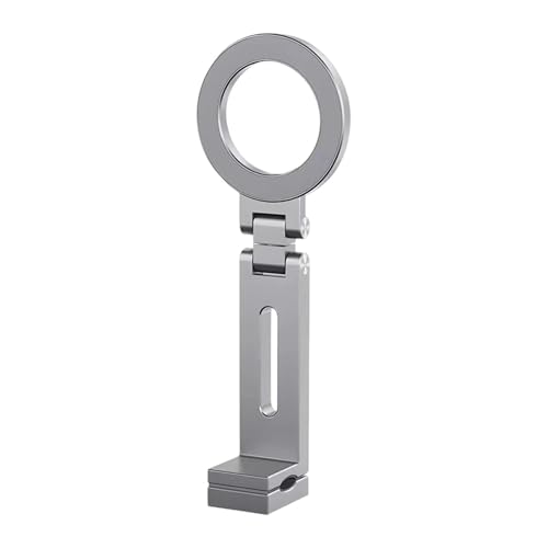 AsrMyjcx Desktop-Telefonhalter, verstellbar, Reiseutensilien, Geschenk, multifunktionaler Smartphone-Ständer, Telefonständer-Clip für die Küche, Silber von AsrMyjcx