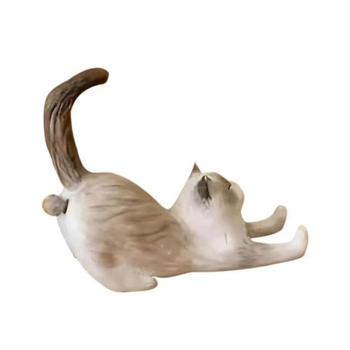 AsrMyjcx Katzenfigur Telefonhalter Mini Kätzchen Statue kreative Tabletop Ornament Desk Smartphone Stand Cat Skulptur für Küchendekoration AsrMyjcx Katzenfigur Telefonhalter Mini Kätzchen Statue kreative Tabletop Ornament Desk Smartphone Stand Cat Skulptur für Küchendekoration von AsrMyjcx