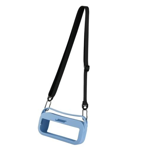 AsrMyjcx Lautsprecher Silicon Cover Lautsprecher Hülle für Reiseträger Leichte tragbare Tragbare mit Softfolie Griff, Blau von AsrMyjcx