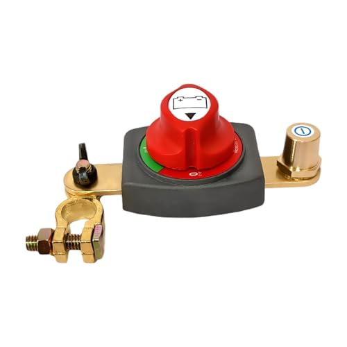 AsrMyjcx Top -Post -Batterie -Trennschalter Batterie Stromausschnitt Master Schalter Hochleistungsschalter Abschnitt Isolator Ein/Aus für Traktoren, Negativ 15 bis 17 Mm von AsrMyjcx
