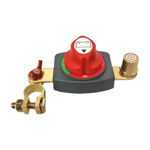 AsrMyjcx Top -Post -Batterie -Trennschalter Batterie Stromausschnitt Master Schalter Hochleistungsschalter Abschnitt Isolator Ein/Aus für Traktoren, Positiv 17 bis 19 Mm von AsrMyjcx