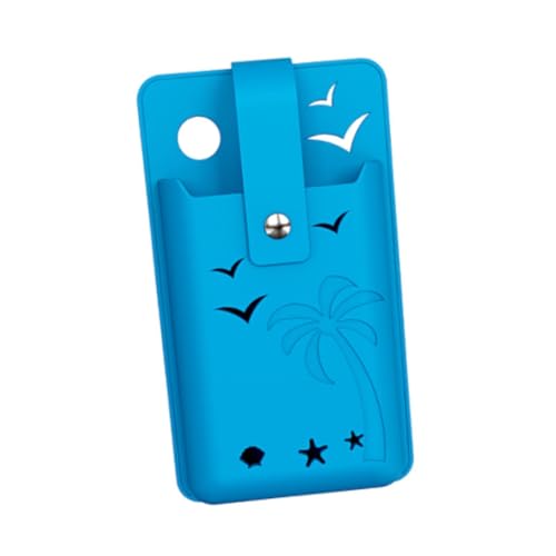 AsrMyjcx Universeller Telefonhalter 4,9 x 7 Zoll Anhang mit Sicherheitsschlos, Blau von AsrMyjcx