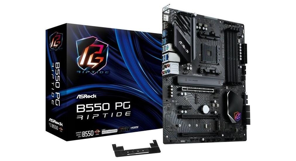 Asrock ASRock B550 PG Riptide 90-MXBGH0-A0UAYZ Mainboard Asrock ASRock B550 PG Riptide 90-MXBGH0-A0UAYZ Mainboard von Asrock