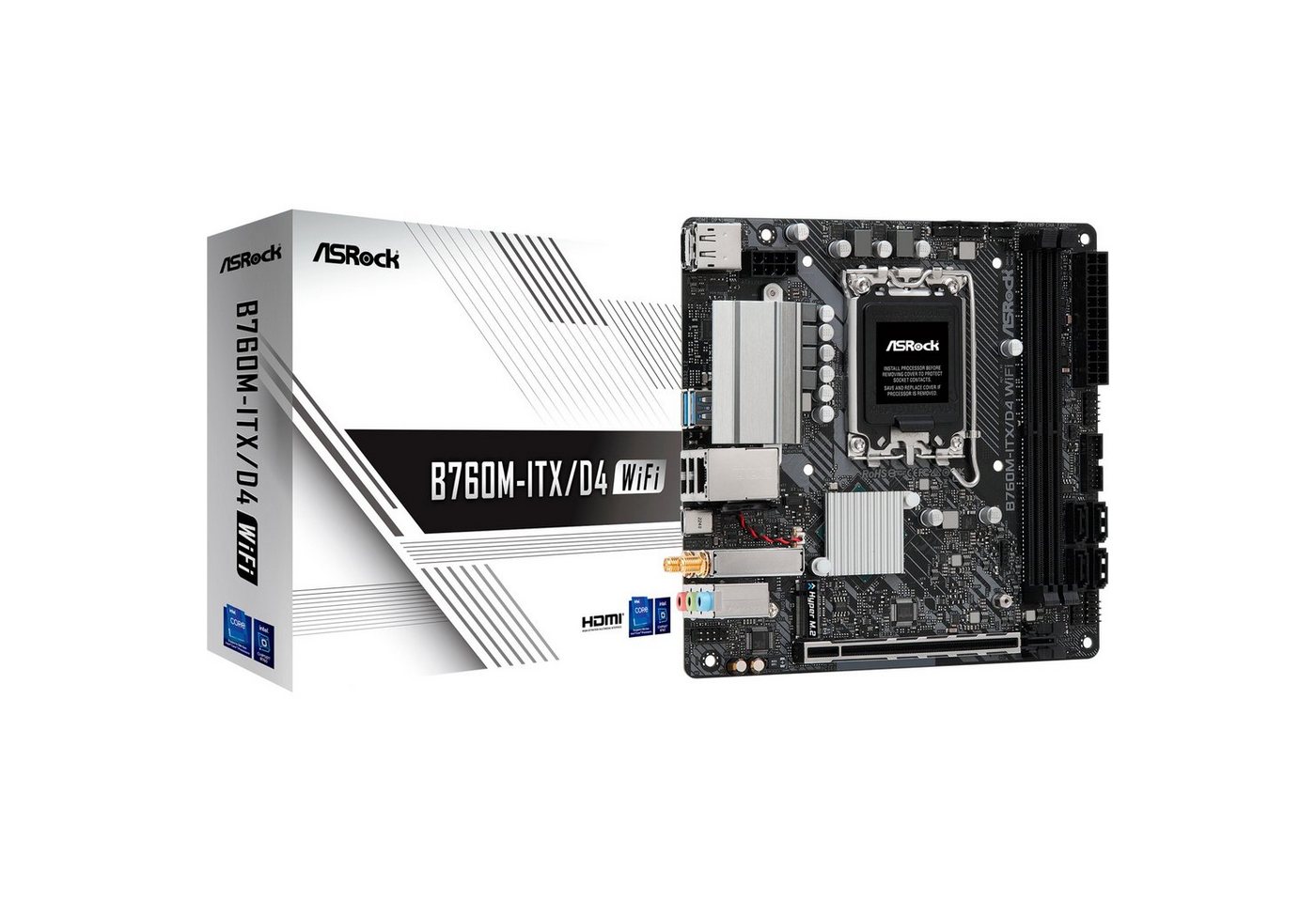 Asrock ASRock B760M-ITX/D4 WIFI, Mainboard Mainboard Asrock ASRock B760M-ITX/D4 WIFI, Mainboard Mainboard von Asrock