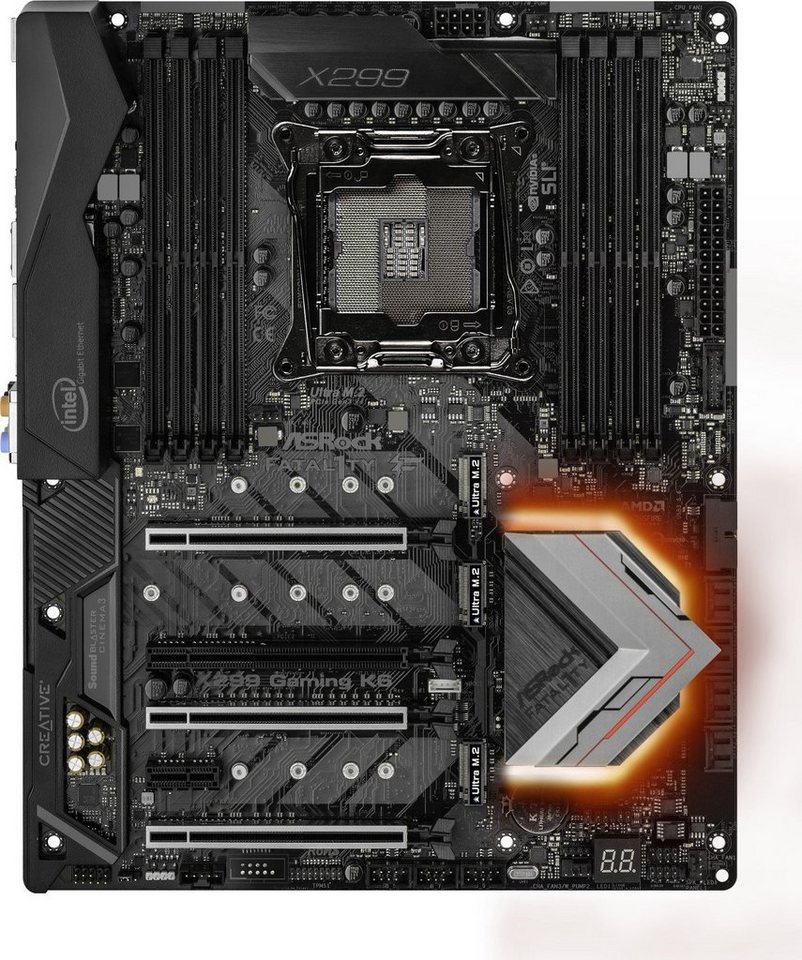 Asrock ASRock Fatal1ty X299 Gaming Mainboard K6 ATX DDR4 Intel LGA2066 Mainboard von Asrock