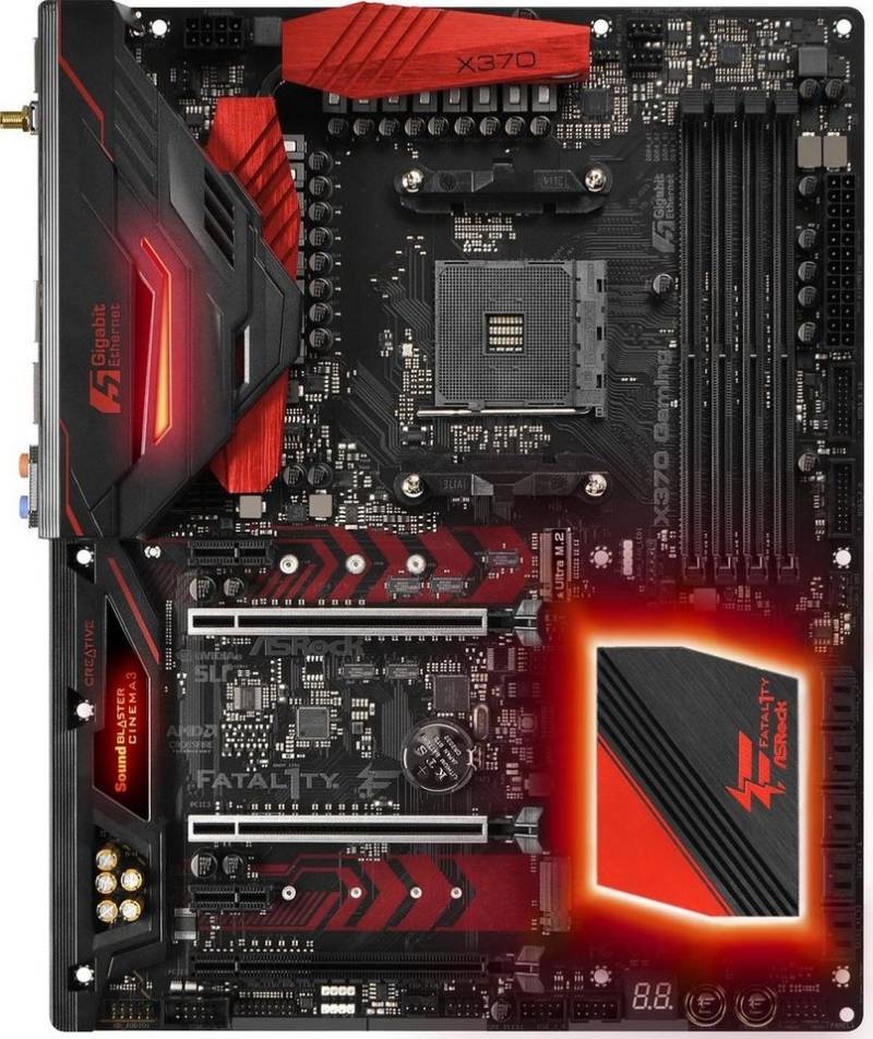 Asrock ASRock Fatal1ty X370 Professional Gaming Mainboard OHNE Zubeh.¶r, OHN Mainboard von Asrock