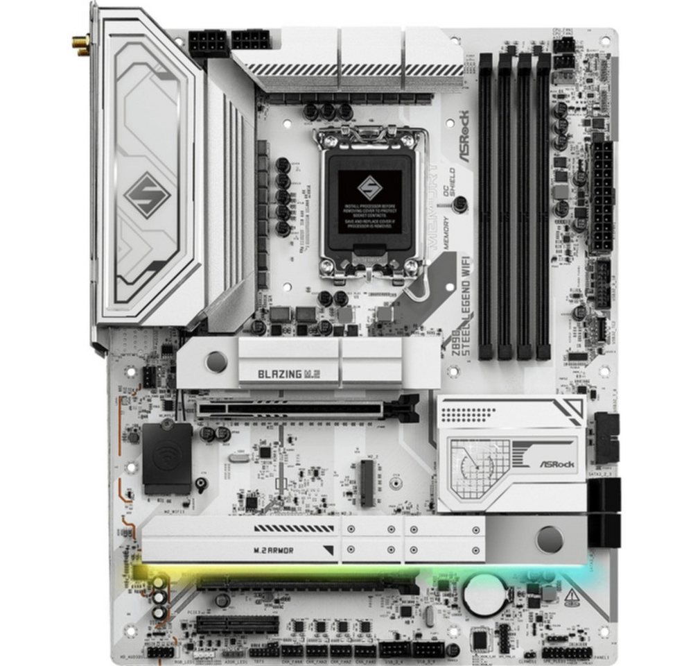 Asrock ASRock Z890 Steel Legend WIFI ATX Mainboard für Gaming. Computer-Kabel, WIFI und Bluetooth 5.2 integriert Asrock ASRock Z890 Steel Legend WIFI ATX Mainboard für Gaming. Computer-Kabel, WIFI und Bluetooth 5.2 integriert von Asrock