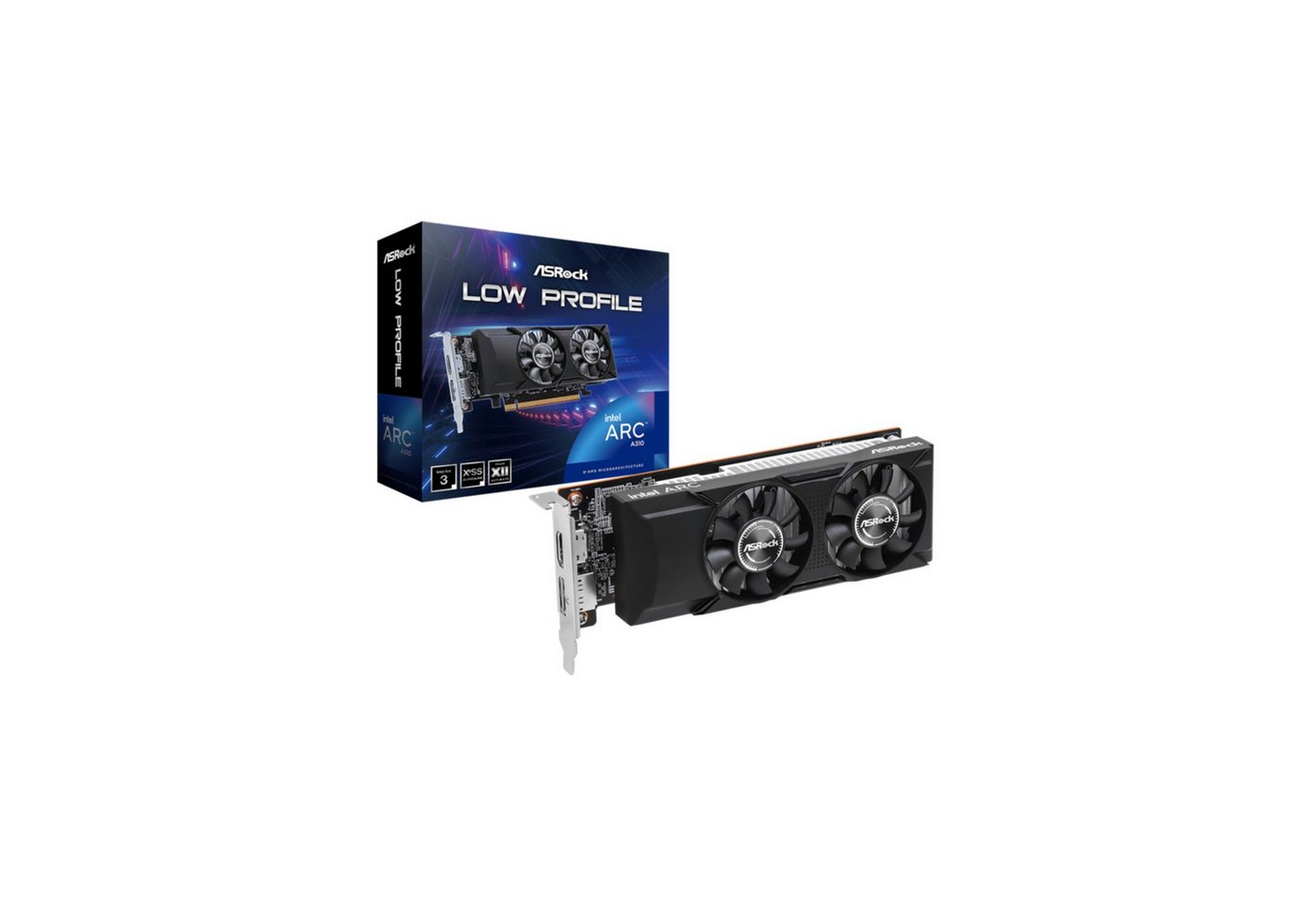 Asrock Intel Arc A310 Low Profile 4GB Grafikkarte Asrock Intel Arc A310 Low Profile 4GB Grafikkarte von Asrock