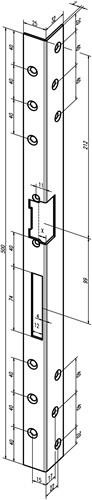 Assa Abloy Sicherh.-Winkelschließbl.312 L.500mm S.3mm VA ma DIN R von Assa Abloy effeff