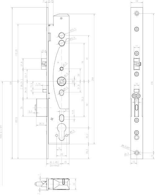 Assa Abloy effeff Mediator Schloss 609-102PZ-----1 von Assa Abloy effeff