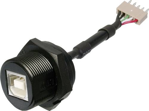 Assmann WSW USB-Steckverbinder 2.0 - IP67 Buchse, Einbau USB B-Buchse auf 5pol. Stecker A-USB-BPFS I Assmann WSW USB-Steckverbinder 2.0 - IP67 Buchse, Einbau USB B-Buchse auf 5pol. Stecker A-USB-BPFS I von Assmann WSW