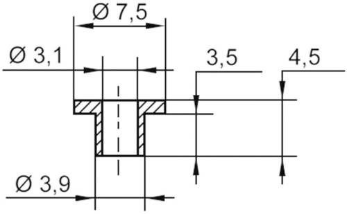 Assmann WSW V5358 Isolierbuchse Außen-Durchmesser: 7.5 mm, 3.9mm Innen-Durchmesser: 3.1mm von Assmann WSW