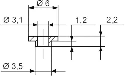 Assmann WSW V5359 Isolierbuchse Außen-Durchmesser: 6 mm, 3.5mm Innen-Durchmesser: 3.1mm Assmann WSW V5359 Isolierbuchse Außen-Durchmesser: 6 mm, 3.5mm Innen-Durchmesser: 3.1mm von Assmann WSW