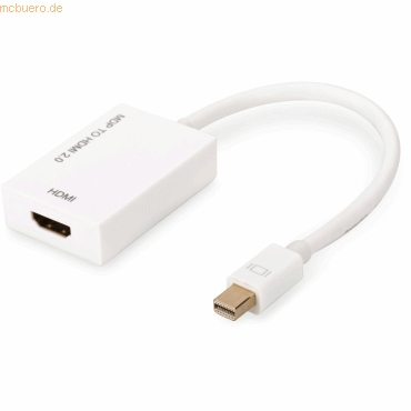 Assmann ASSMANN Aktives Mini DisplayPort auf HDMI-Adapterkabel von Assmann