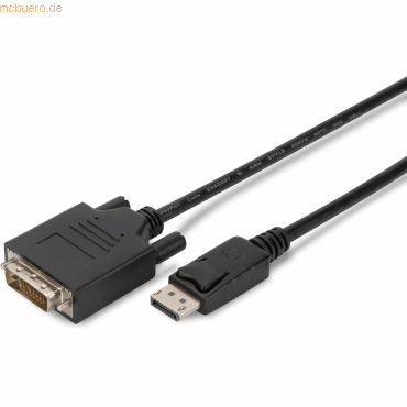 Assmann ASSMANN DisplayPort Adapterkabel DP-DVI 2.0m DP 1.1a sw. Assmann ASSMANN DisplayPort Adapterkabel DP-DVI 2.0m DP 1.1a sw. von Assmann