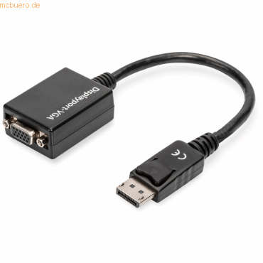 Assmann ASSMANN DisplayPort Adapterkabel DP - HD15 0.15mDP 1.2 sw. von Assmann