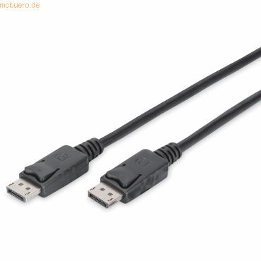 Assmann ASSMANN DisplayPort Kabel 2.0m Verriegelung Ultra HD 4K sw. von Assmann