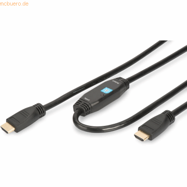 Assmann ASSMANN HDMI Kabel Typ A m/ amp. 20.0m Full HD gold sw. Assmann ASSMANN HDMI Kabel Typ A m/ amp. 20.0m Full HD gold sw. von Assmann