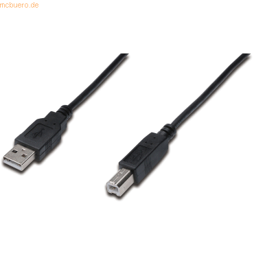Assmann ASSMANN USB 2.0 Kabel Typ A-B 1.0m schwarz von Assmann