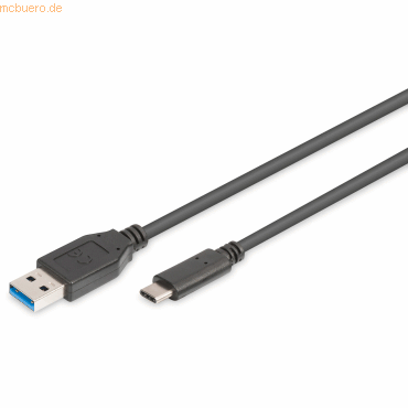 Assmann ASSMANN USB 3.0 Type-C Anschlusskabel, Type-C auf A, 1m von Assmann