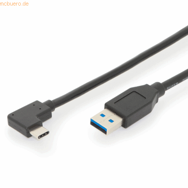 Assmann ASSMANN USB Type-C Anschlusskabel, Type-C 90 Grad auf A, 1.0 von Assmann