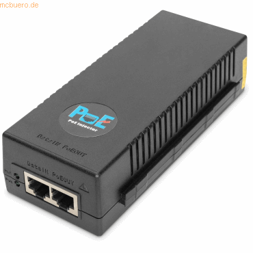 Assmann DIGITUS 10 Gigabit Ethernet PoE+ Injektor 802.3at 30W DN-95108 von Assmann