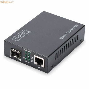 Assmann DIGITUS 10 Gigabit Medienkonverter RJ45/SFP von Assmann