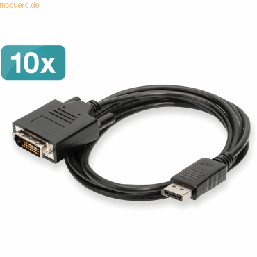 Assmann DIGITUS 10er DisplayPort Adapterkabel, DP - DVI 2m Assmann DIGITUS 10er DisplayPort Adapterkabel, DP - DVI 2m von Assmann