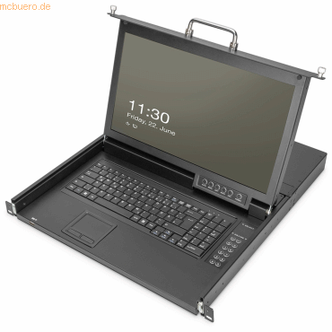 Assmann DIGITUS 17- HD LCD KVM-Konsole, 8 HDMI-Anschlüsse, US-Tastatur Assmann DIGITUS 17- HD LCD KVM-Konsole, 8 HDMI-Anschlüsse, US-Tastatur von Assmann